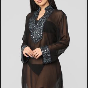 Mystic jewel  beach cover up